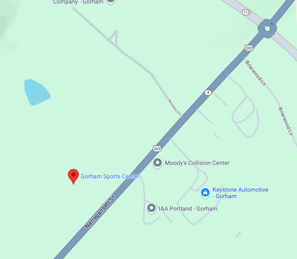 Map of Gorham Sports Center Location